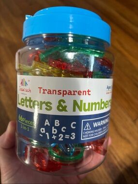 Transparent Letters and Numbers for Light Table